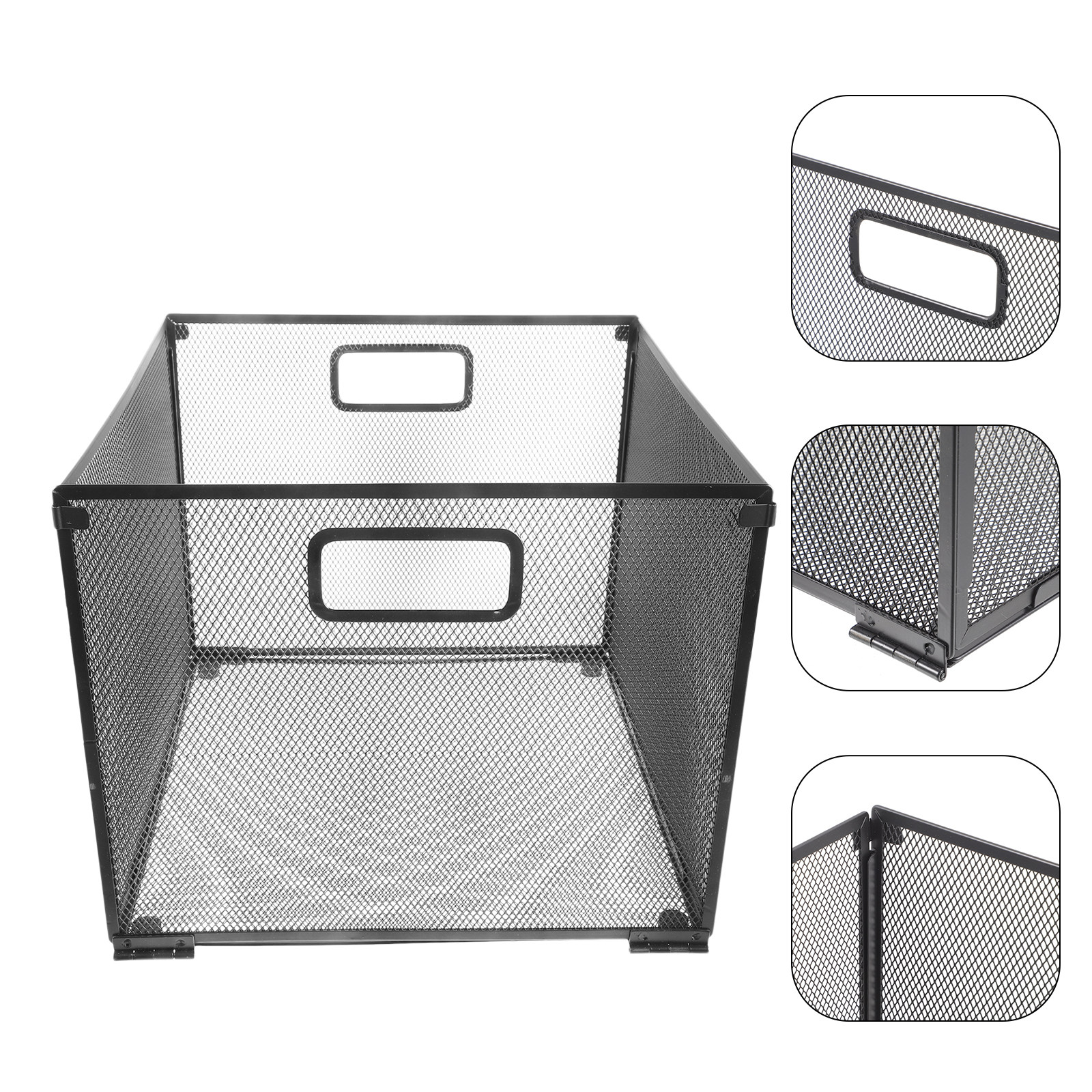 Paper Basket Mesh - File Box Storage Basket Iron Mesh