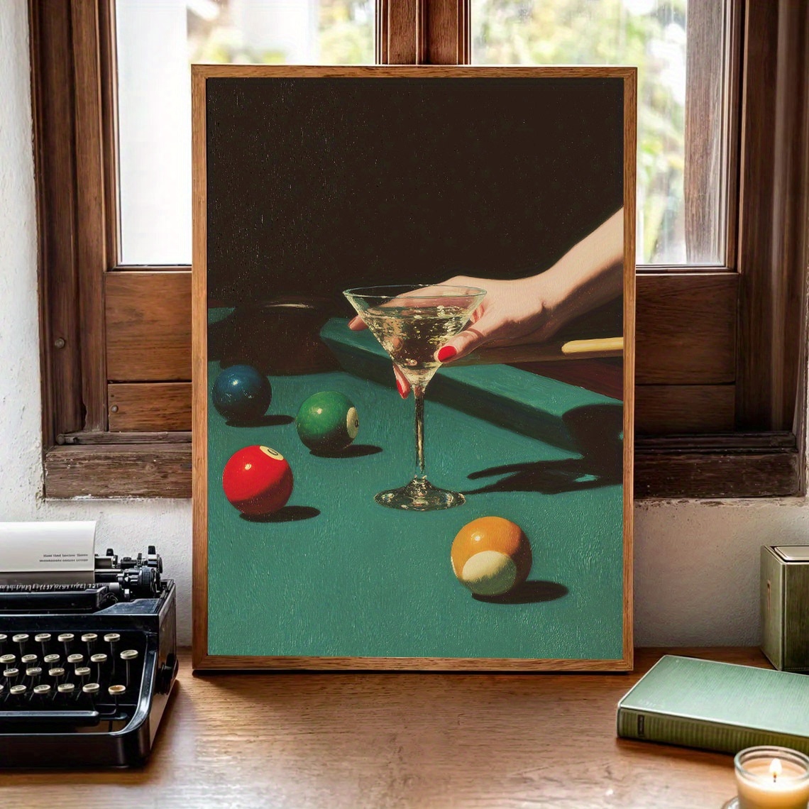 1pc Vintage Billiards Cocktail - Office Furniture For Home avaliação e preço