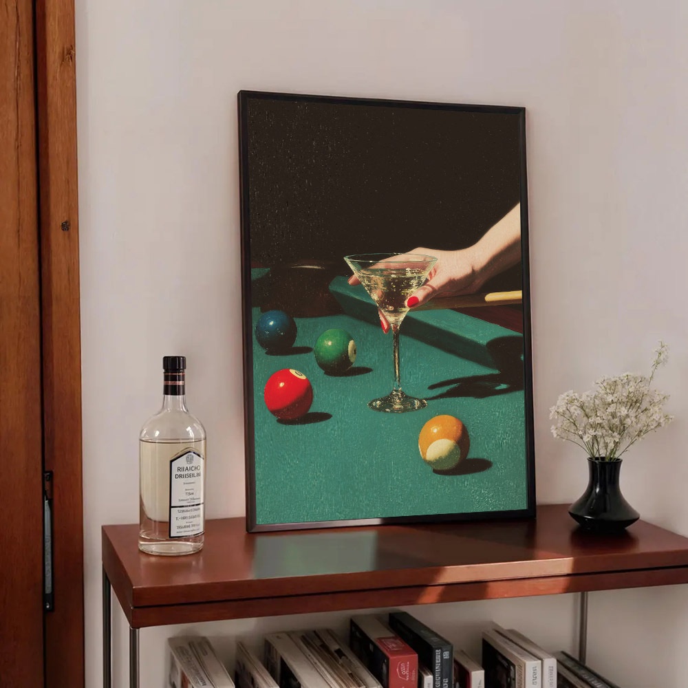 1pc Vintage Billiards Cocktail - Office Furniture For Home avaliação e preço
