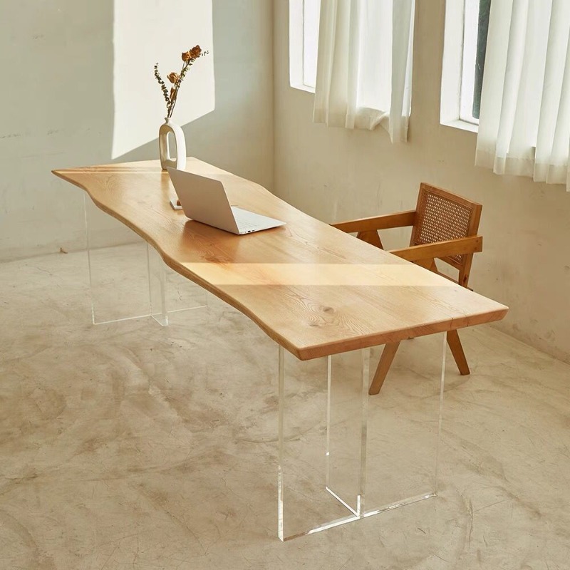 Nordic Solid Wood Acrylic Floa - Office Furniture For Home avaliação e preço