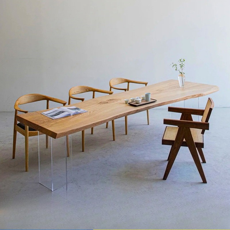 Nordic Solid Wood Acrylic Floa - Office Furniture For Home avaliação e preço