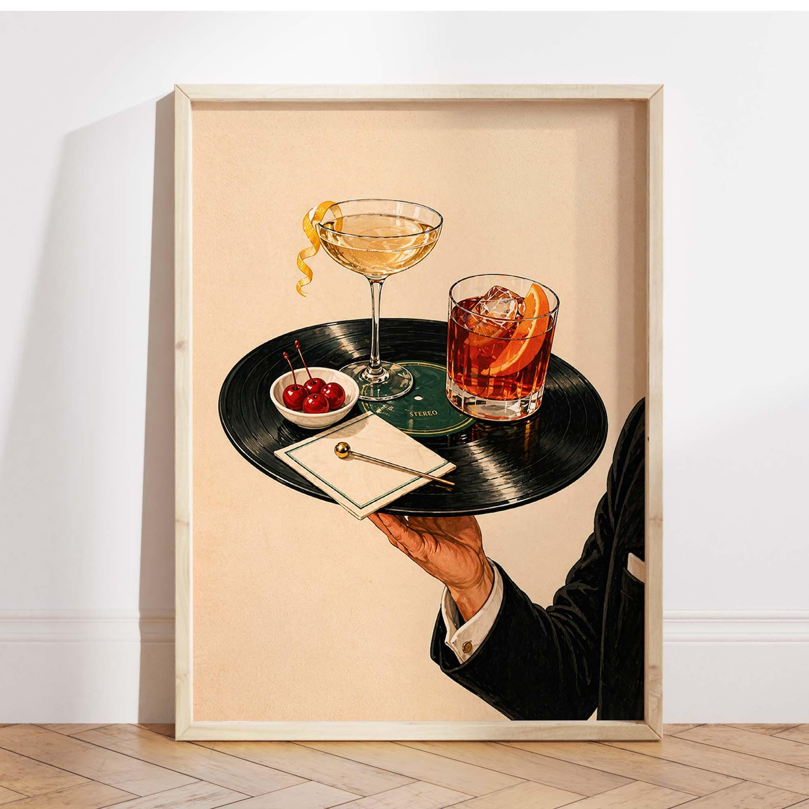 Vintage Vinyl Record Cocktail  - Office Furniture For Home avaliação e preço