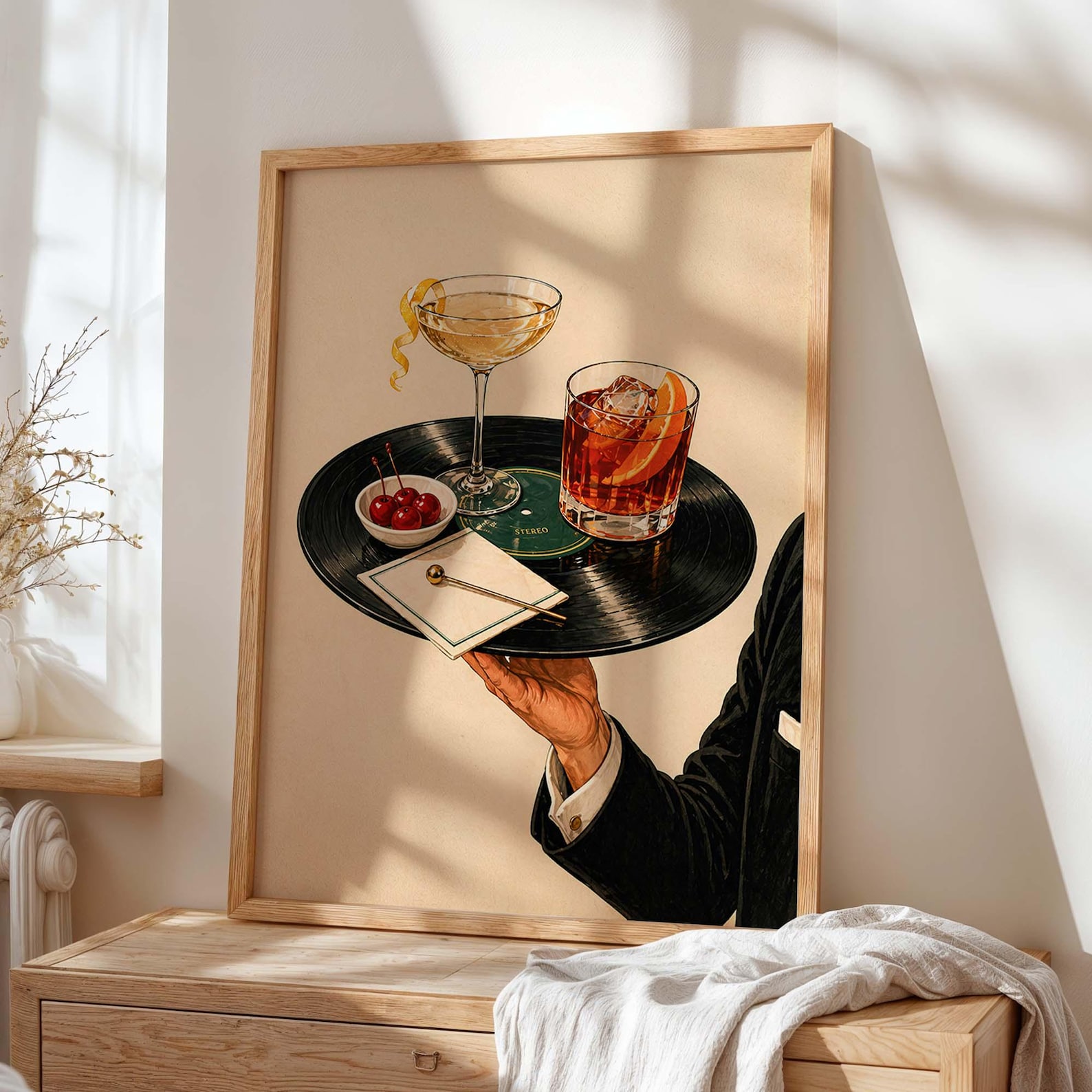 Vintage Vinyl Record Cocktail  - Office Furniture For Home avaliação e preço
