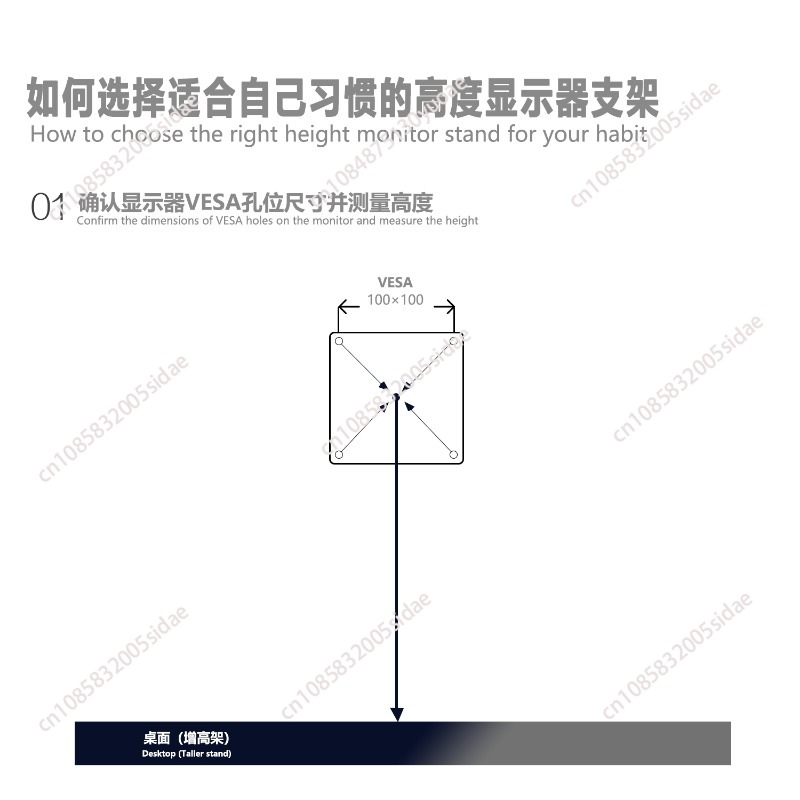 All Aluminum Alloy Monitor Arm - Adjustable Monitor Mount avaliação e preço