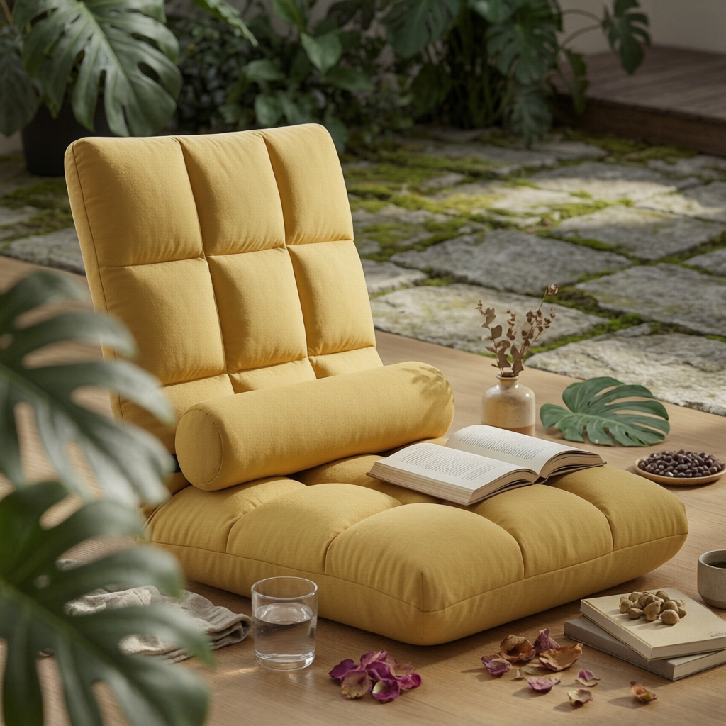 Padded Floor Lounge Chair Quil - Office Furniture For Home avaliação e preço