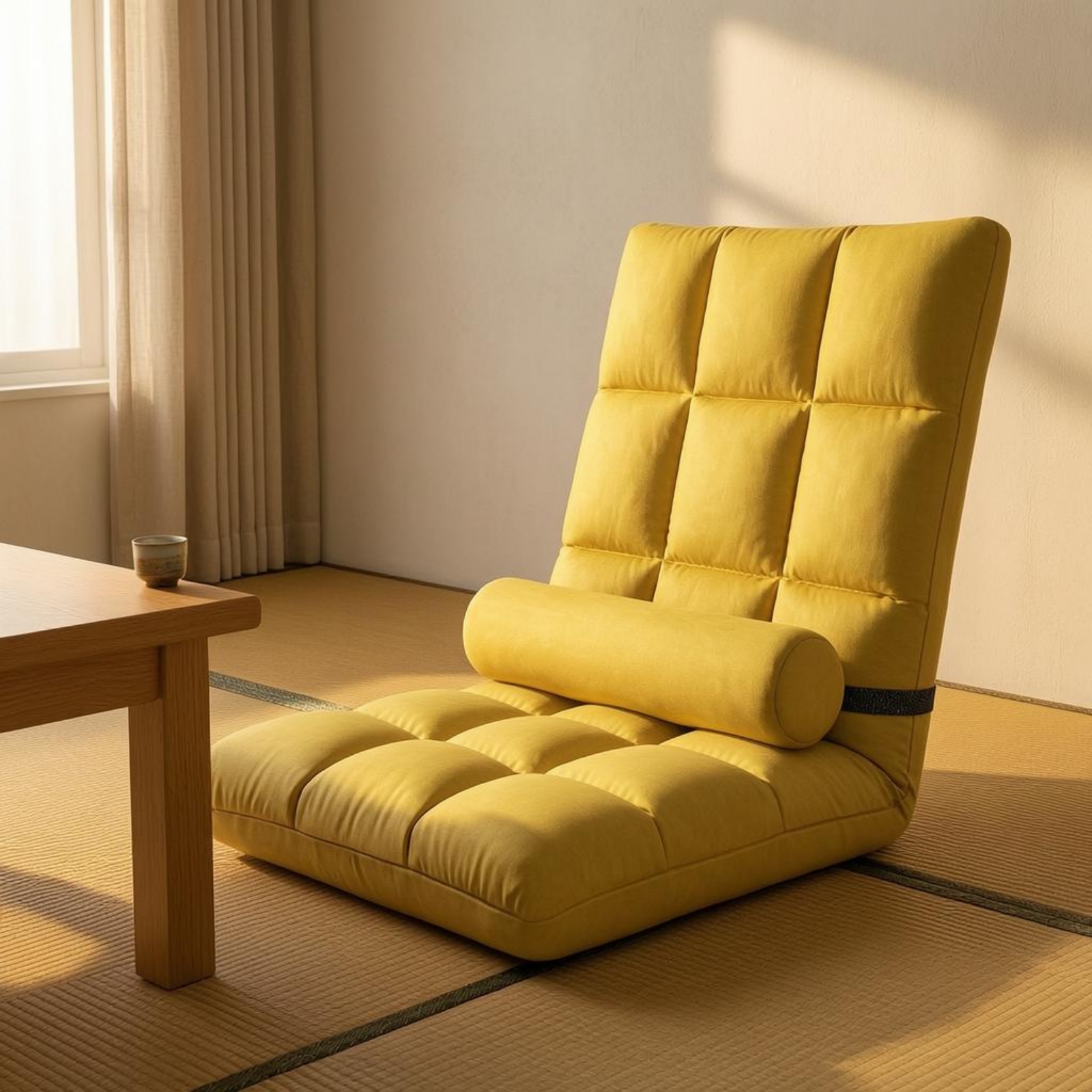 Padded Floor Lounge Chair Quil - Office Furniture For Home avaliação e preço