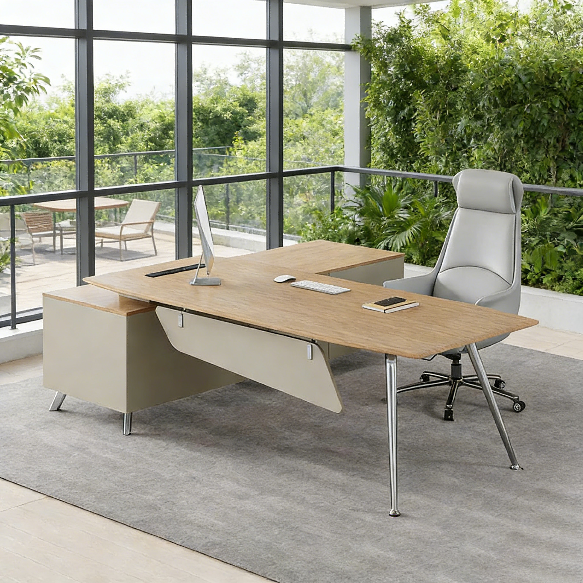 Modern Executive Office Desk S - Office Furniture Set avaliação e preço