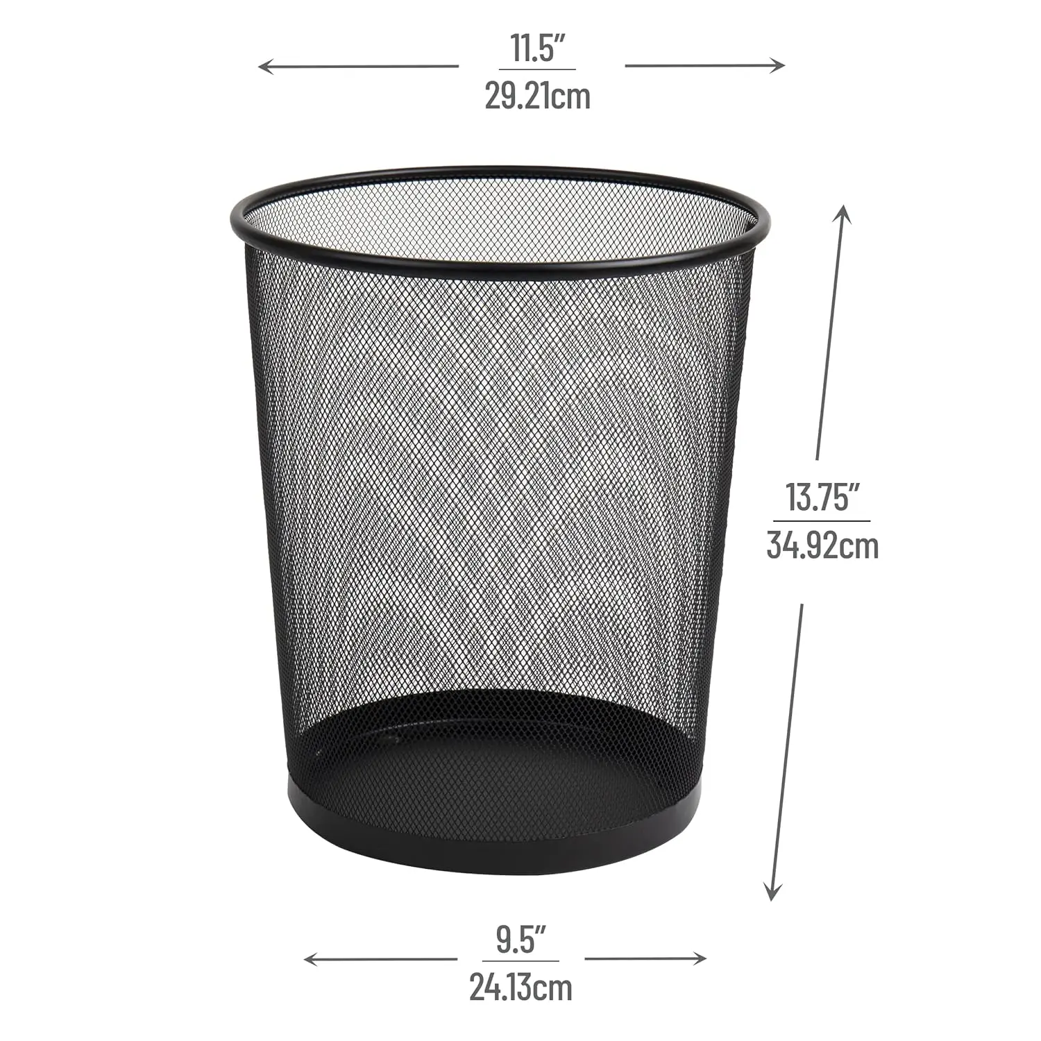 Set of 3 Mesh Trash Cans, 4.4  - Paper Basket Mesh avaliação e preço