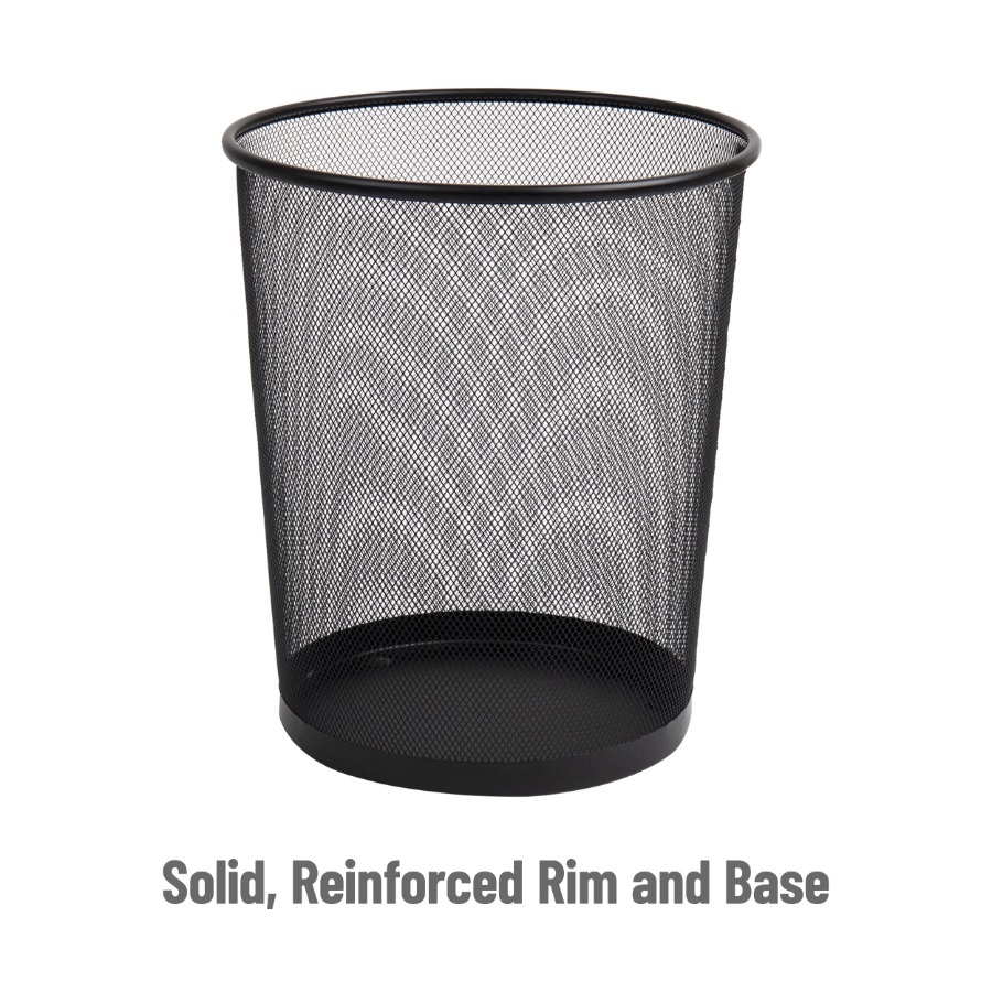 Mesh Trash Can Set of 3 Metal  - Paper Basket Mesh avaliação e preço