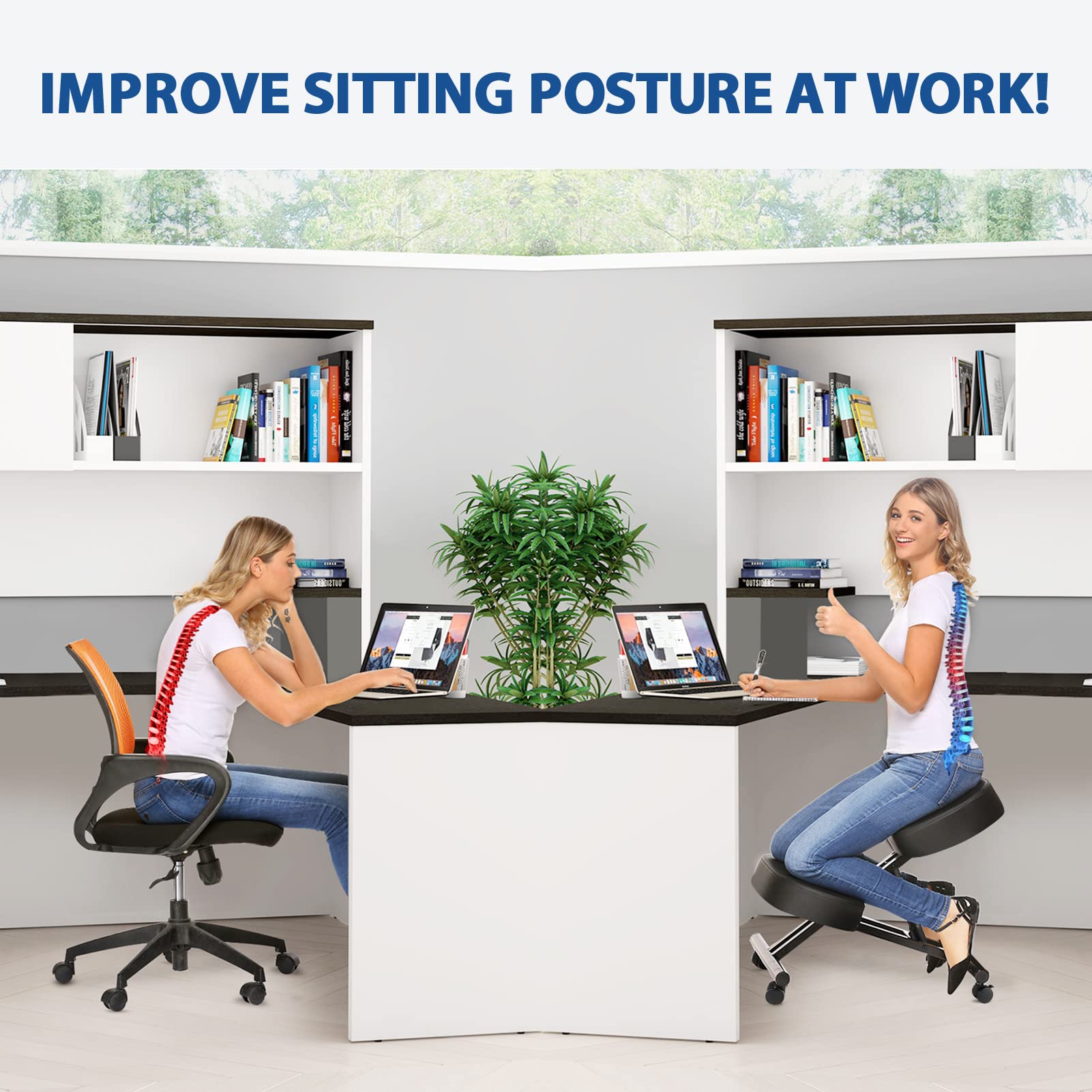 Kneeling Chair Ergonomic for O - Office Furniture For Home avaliação e preço