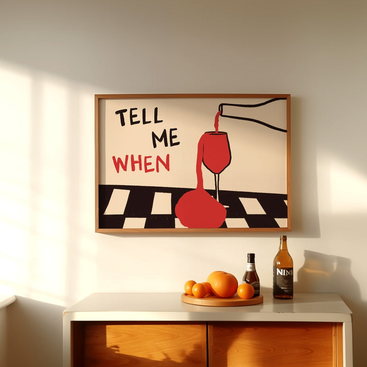Vintage Tell Me When Drink Can - Office Furniture For Home avaliação e preço