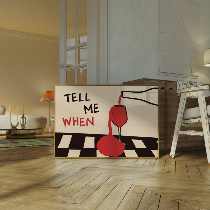 Vintage Tell Me When Drink Can - Office Furniture For Home avaliação e preço