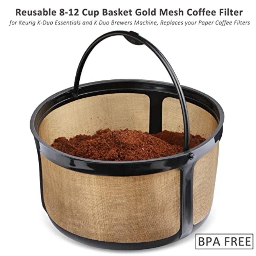 Reusable 8-12 Cup Basket Gold  - Paper Basket Mesh avaliação e preço