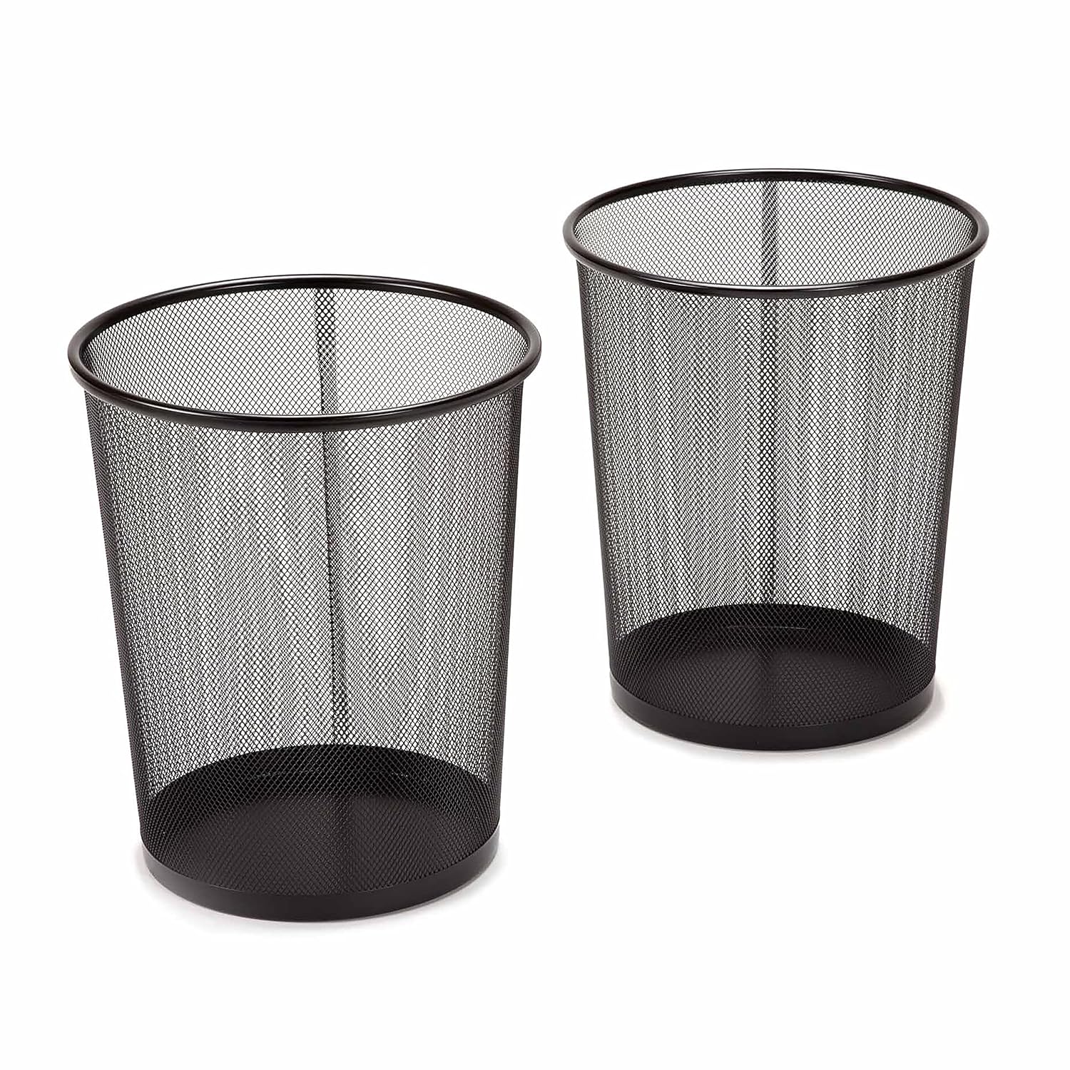2-Pack Steel Mesh Round Trashc - Paper Basket Mesh avaliação e preço