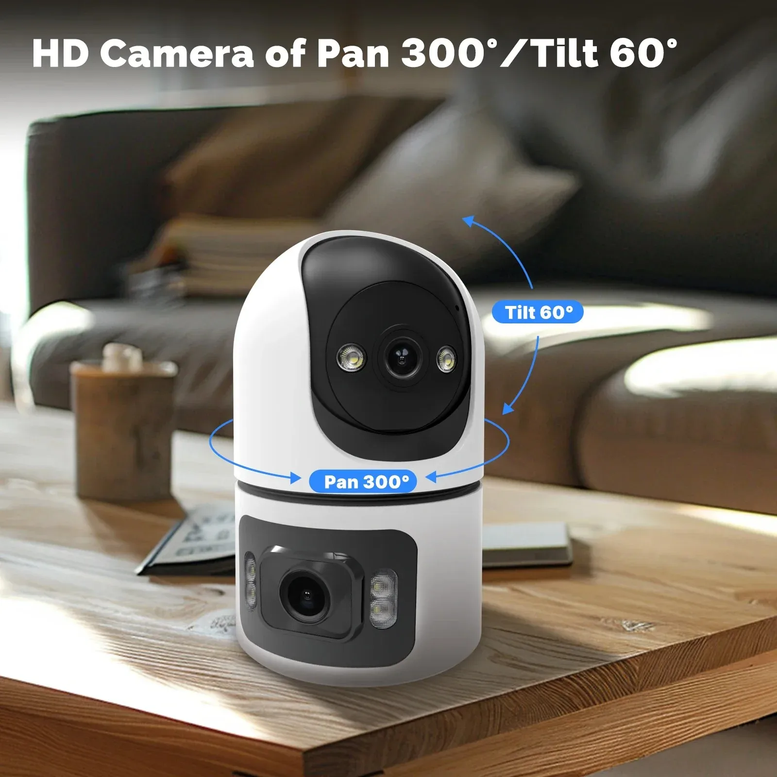 8MP WiFi IP Camera Baby Monito - Adjustable Monitor Mount avaliação e preço