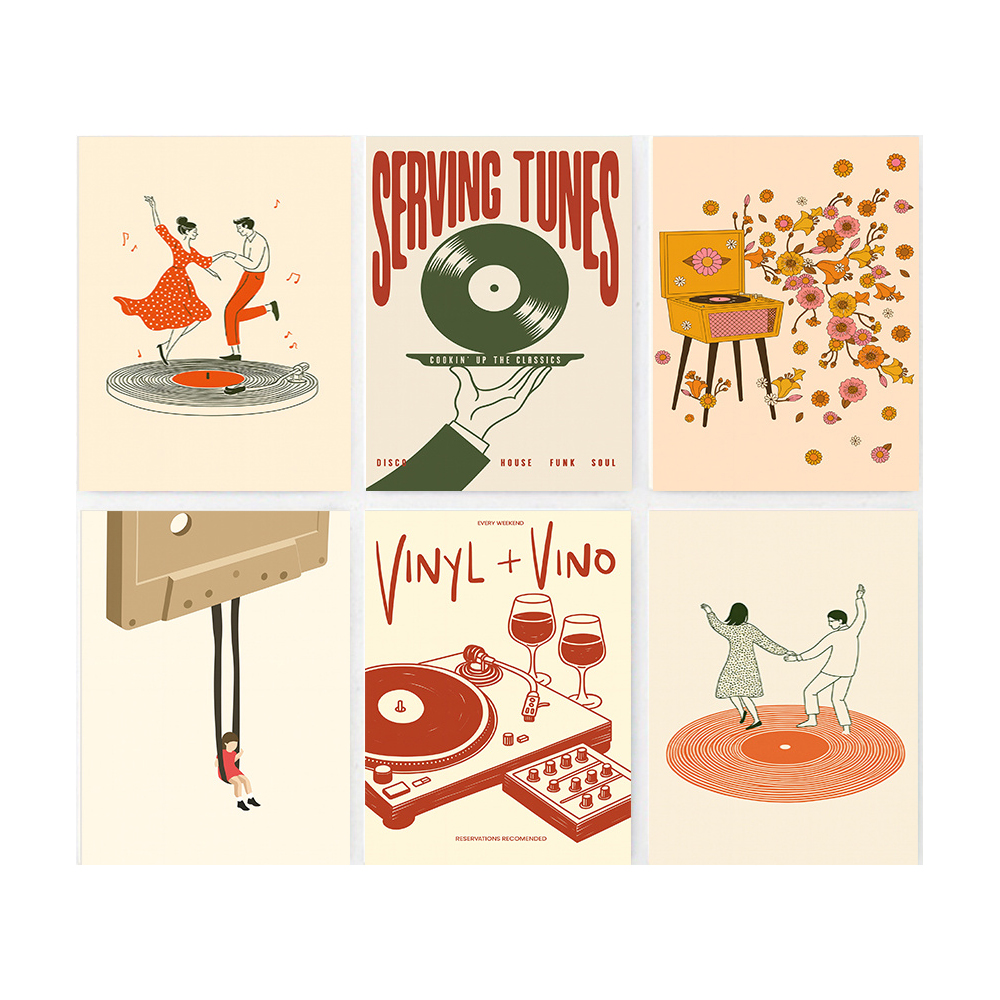 1pc Vintage Music Canvas Poste - Office Furniture For Home avaliação e preço