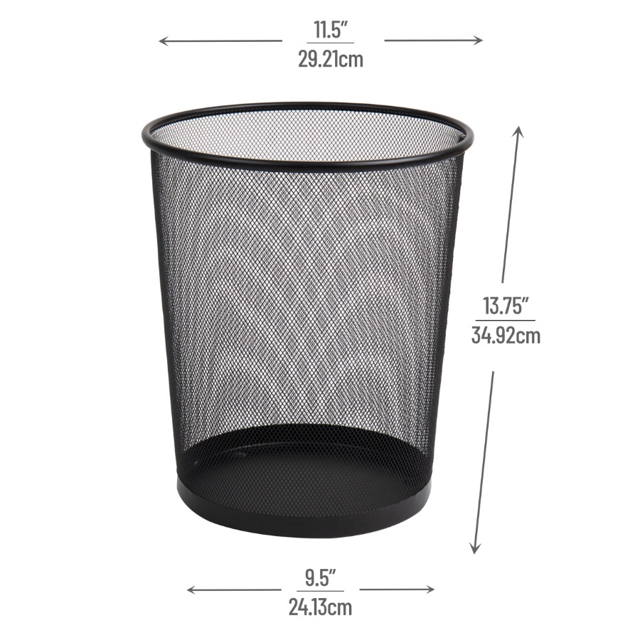 Mesh Trash Can 16.65L Round Me - Paper Basket Mesh avaliação e preço