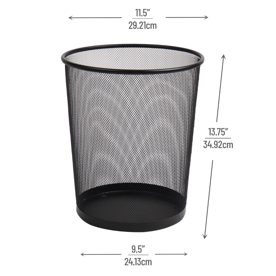 Mesh Trash Can 16.65L 4.4 gal  - Paper Basket Mesh avaliação e preço
