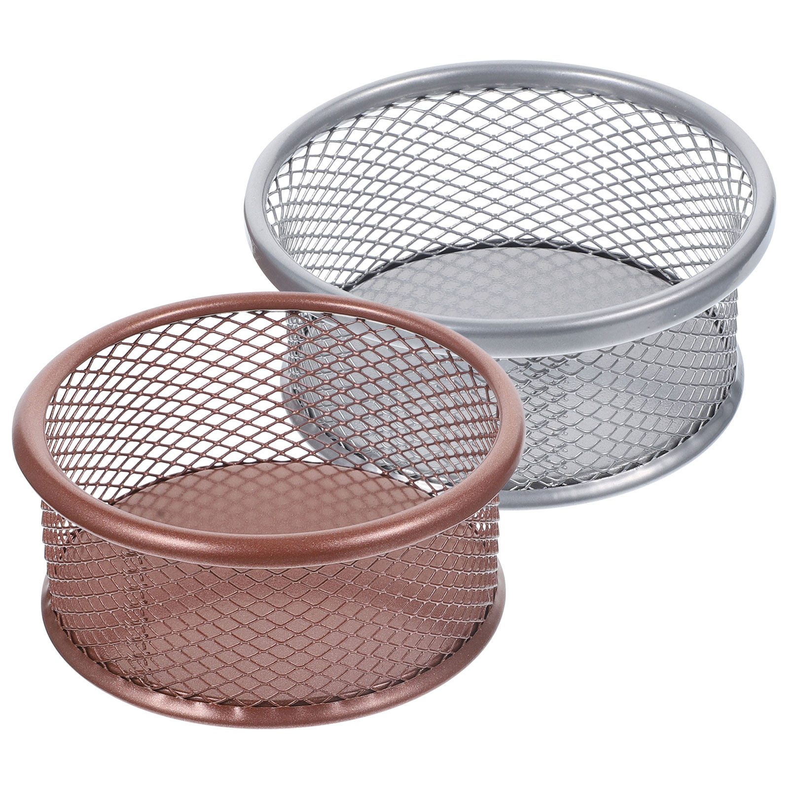 2Pcs Metal Paperclip Holders M - Paper Basket Mesh avaliação e preço