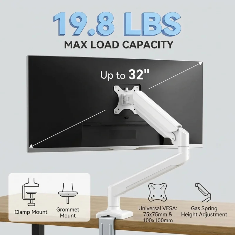 Universal Adjustable Single Mo - Adjustable Monitor Mount avaliação e preço