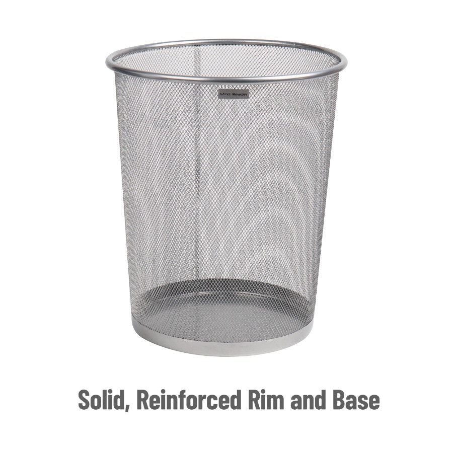 Mesh Trash Can 16.65L 4.4 gal  - Paper Basket Mesh avaliação e preço