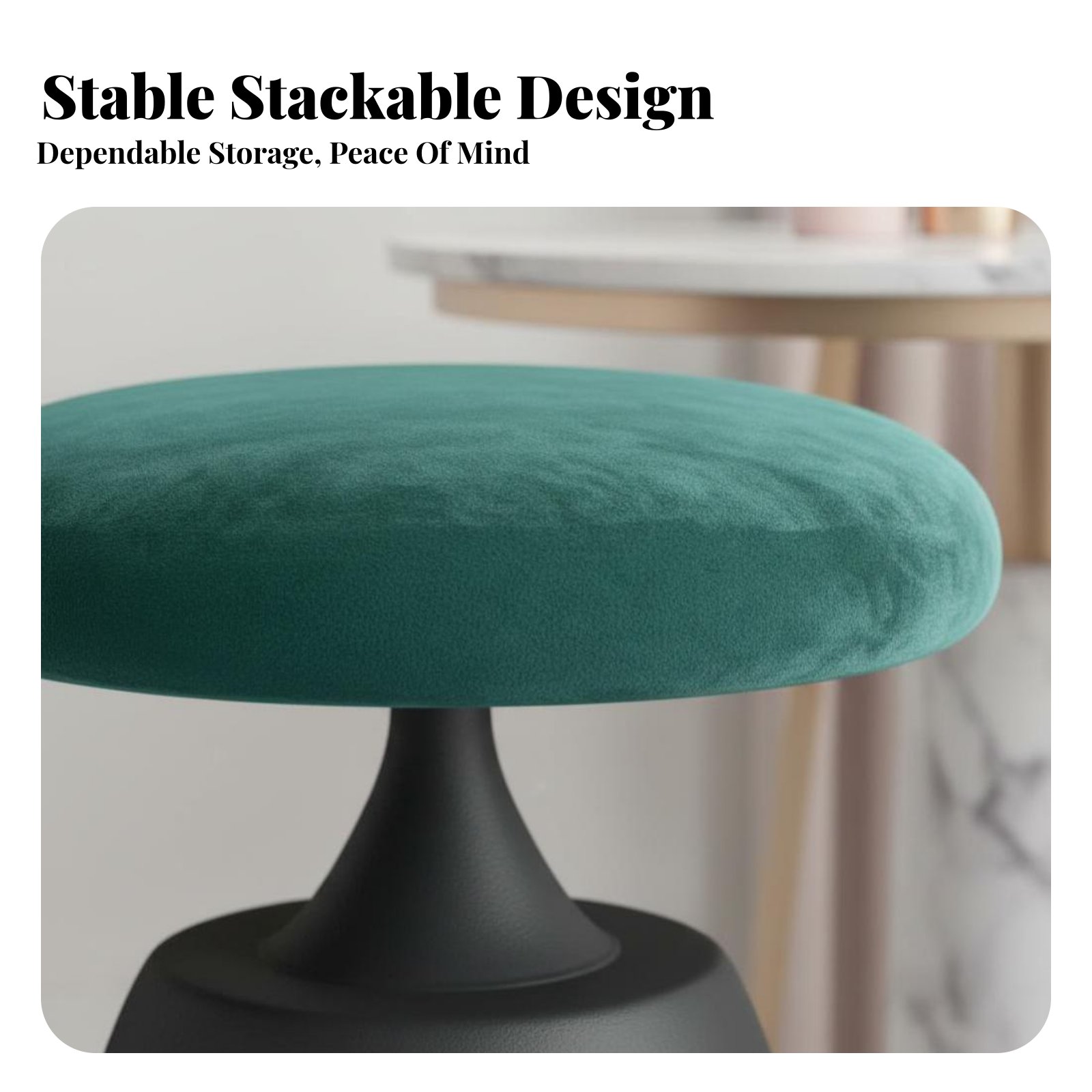 Round Upholstered Pouf Light L - Office Furniture For Home avaliação e preço
