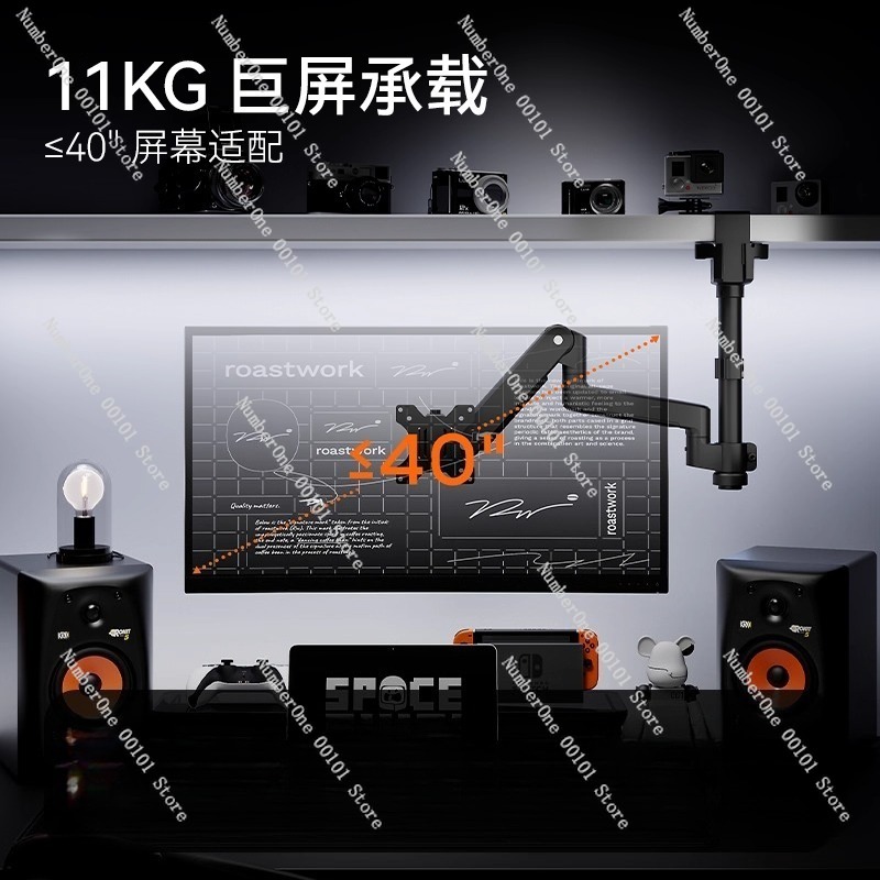 Dual-Screen Ceiling-Mounted Mo - Adjustable Monitor Mount avaliação e preço