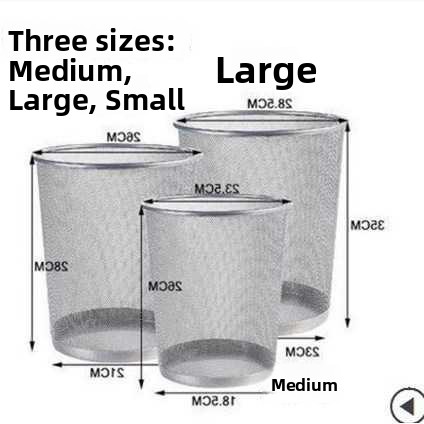 Stainless Steel Small round Bu - Paper Basket Mesh avaliação e preço