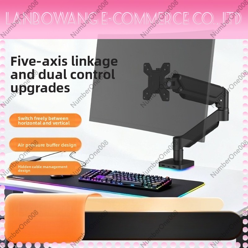 Monitor Arm with Type C USB In - Adjustable Monitor Mount avaliação e preço