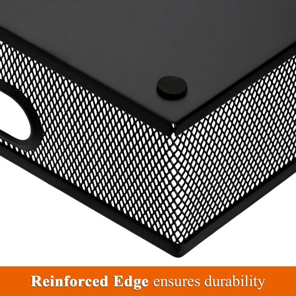 2-Tier Metal Mesh Desk Organiz - Paper Basket Mesh avaliação e preço