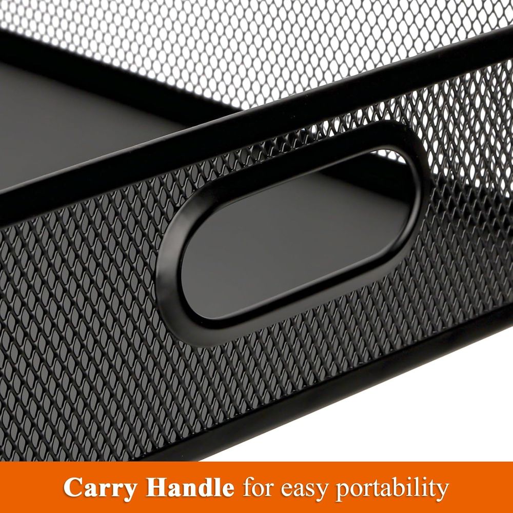 2-Tier Metal Mesh Desk Organiz - Paper Basket Mesh avaliação e preço