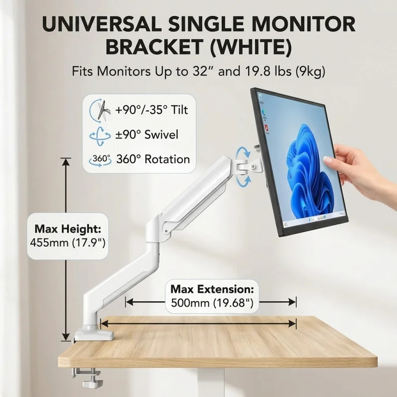 Single Monitor Arm Mount for 1 - Adjustable Monitor Mount avaliação e preço