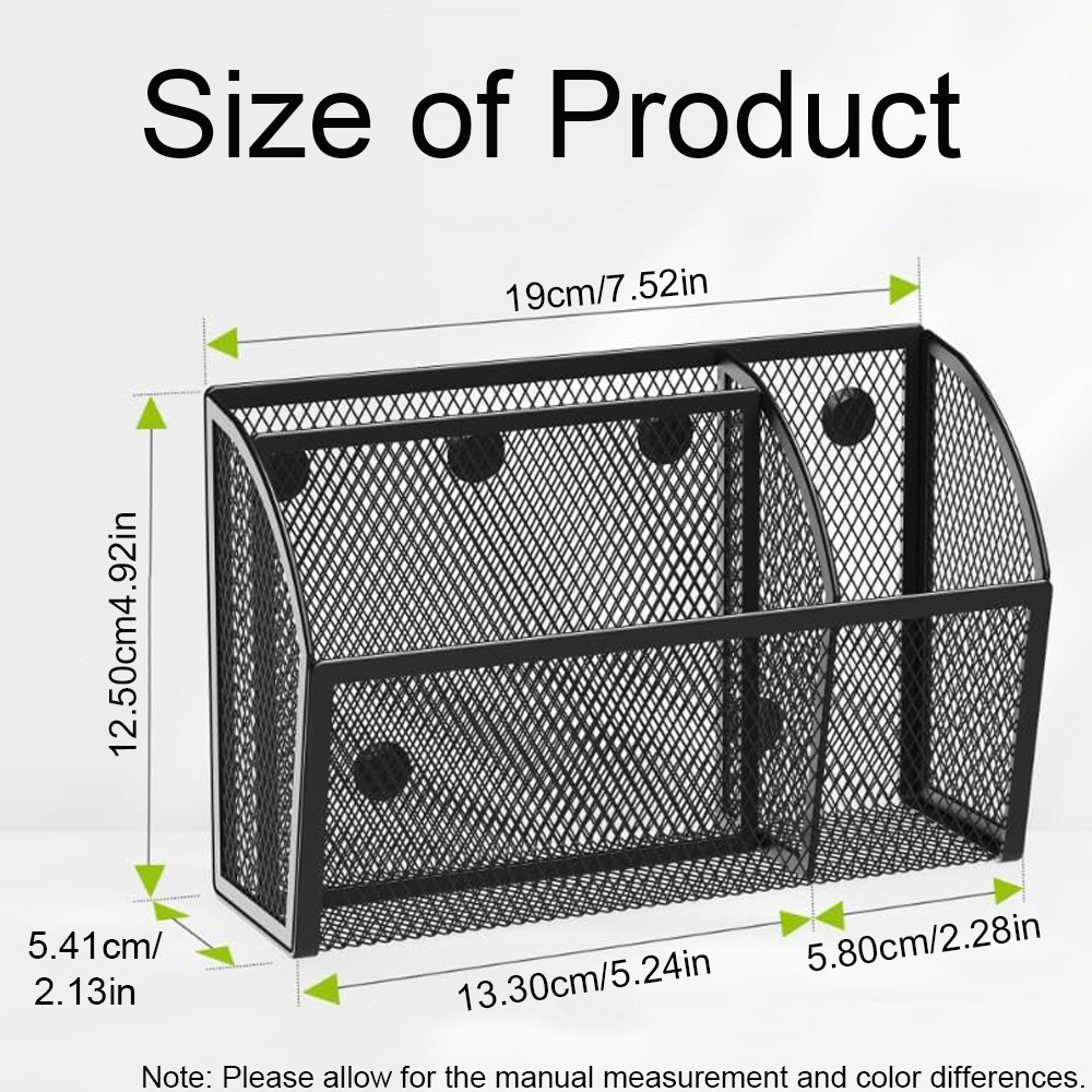3 Compartments Magnetic Mesh B - Paper Basket Mesh avaliação e preço